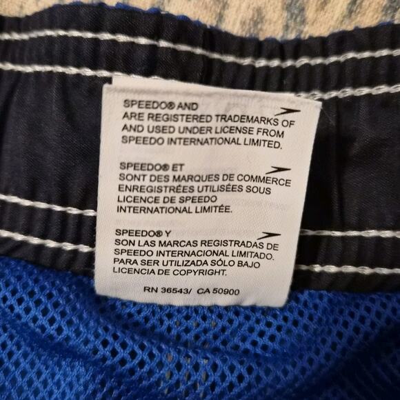 SPEEDO Blue Swimwear Swimming Trunks Shorts Size XXL - Picture 6 of 7